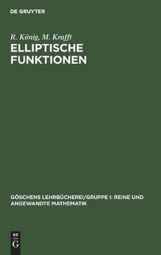 Cover image for Elliptische Funktionen