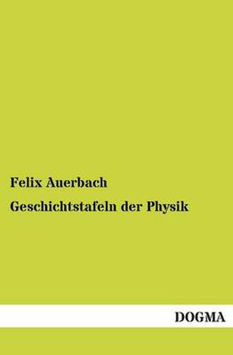 Cover image for Geschichtstafeln Der Physik