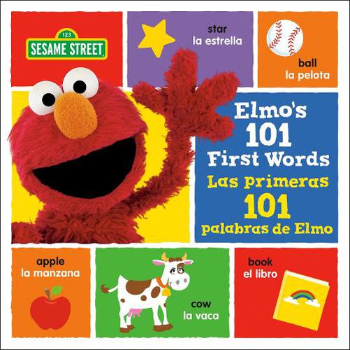 Cover image for Elmo's 101 First Words/Las primeras 101 palabras de Elmo (Sesame Street)