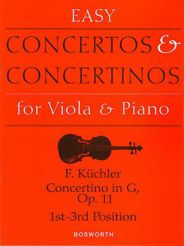 Cover image for Concertino in G Op.11: 1st - 3rd Position