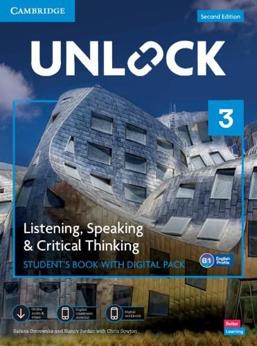 Cover image for Unlock Level 3 Listening, Speaking and Critical Thinking Student's Book with Digital Pack