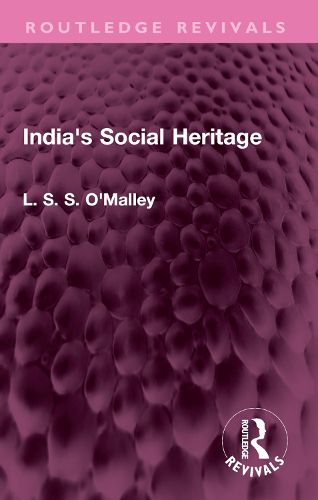 Cover image for India's Social Heritage