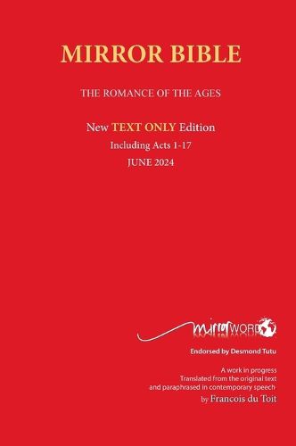 TEXT ONLY Mirror Bible HARDBACK JUNE 2024 Edition