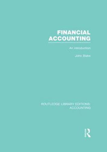 Cover image for Financial Accounting  (RLE Accounting): An Introduction