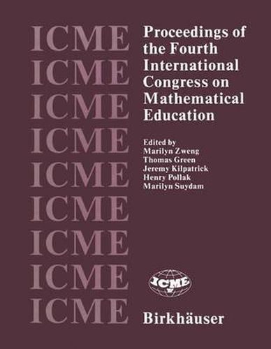 Cover image for Proceedings of the Fourth International Congress on Mathematical Education