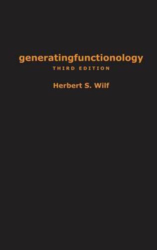 Cover image for generatingfunctionology: Third Edition