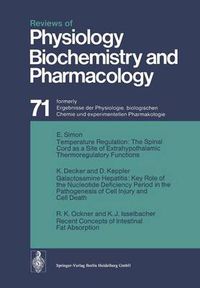 Cover image for Reviews of Physiology Biochemistry and Pharmacology