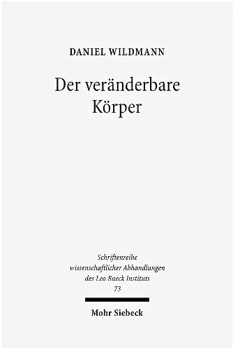 Cover image for Der veranderbare Koerper: Judische Turner, Mannlichkeit und das Wiedergewinnen von Geschichte in Deutschland um 1900