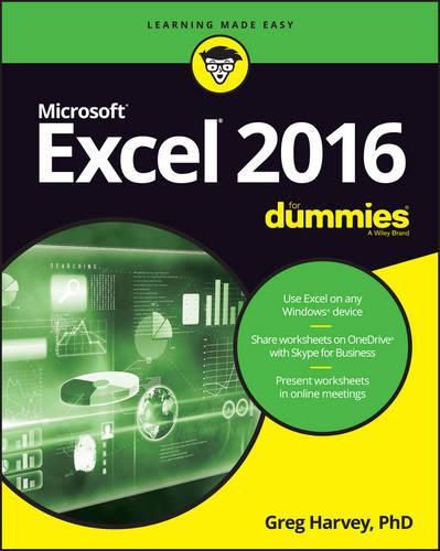 Cover image for Excel 2016 For Dummies