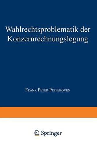 Cover image for Wahlrechtsproblematik Der Konzernrechnungslegung