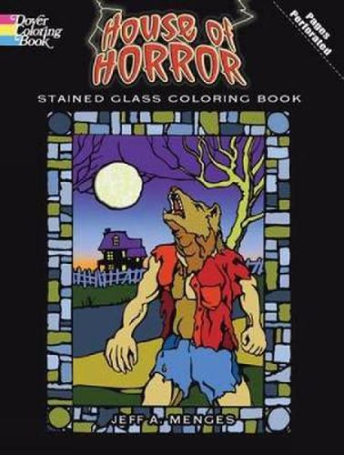 Cover image for House of Horror: Stained Glass Colouring Book