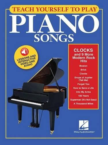 Cover image for Clocks And 9 More Modern Rock Hits: Teach Yourself to Play Piano Songs