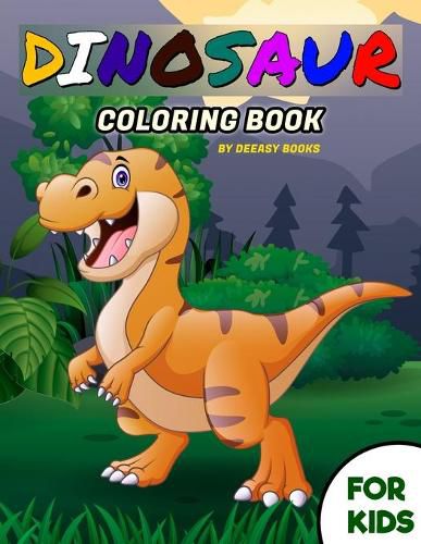 Cover image for Dinosaur Coloring Book For Kids