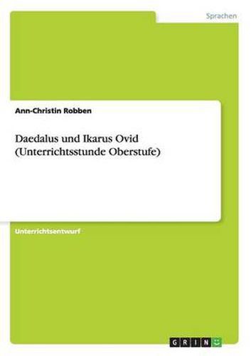 Cover image for Daedalus und Ikarus Ovid (Unterrichtsstunde Oberstufe)