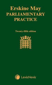 Cover image for Erskine May: Parliamentary Practice