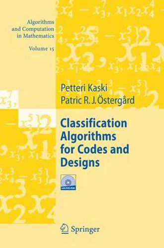 Cover image for Classification Algorithms for Codes and Designs