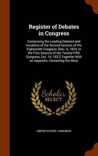 Cover image for Register of Debates in Congress