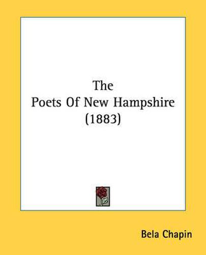 Cover image for The Poets of New Hampshire (1883)