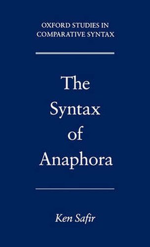 Cover image for The Syntax of Anaphora