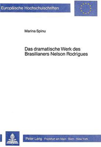 Cover image for Das Dramatische Werk Des Brasilianers Nelson Rodrigues