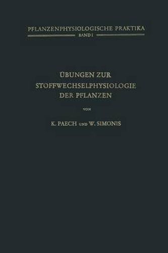 Cover image for UEbungen zur Stoffwechselphysiologie der Pflanzen