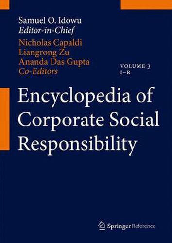 Cover image for Encyclopedia of Corporate Social Responsibility