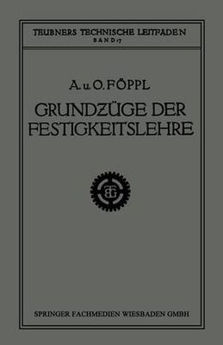 Cover image for Grundzuge Der Festigkeitslehre