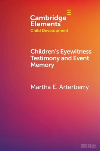 Cover image for Children's Eyewitness Testimony and Event Memory