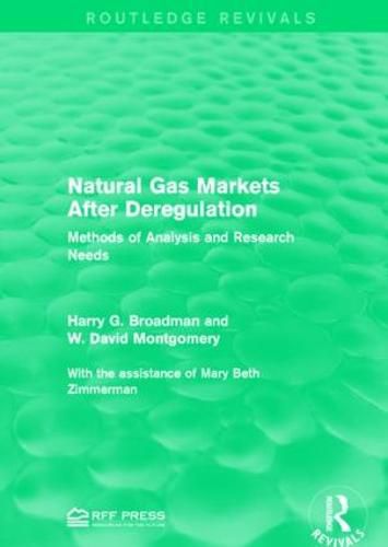 Cover image for Natural Gas Markets After Deregulation: Methods of Analysis and Research Needs