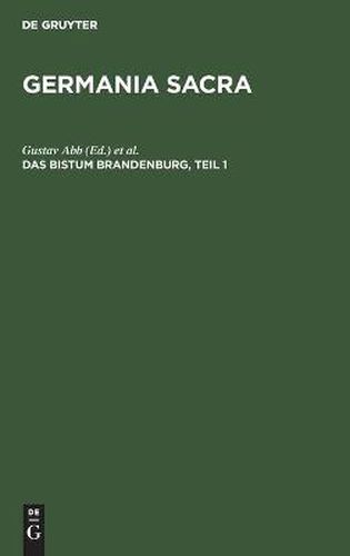 Cover image for Das Bistum Brandenburg, Teil 1