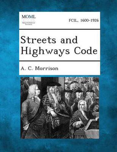 Cover image for Streets and Highways Code