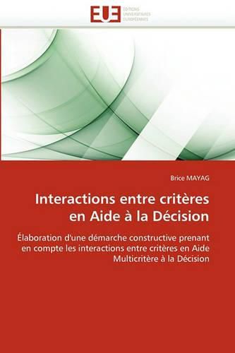 Cover image for Interactions Entre Criteres En Aide a la Decision