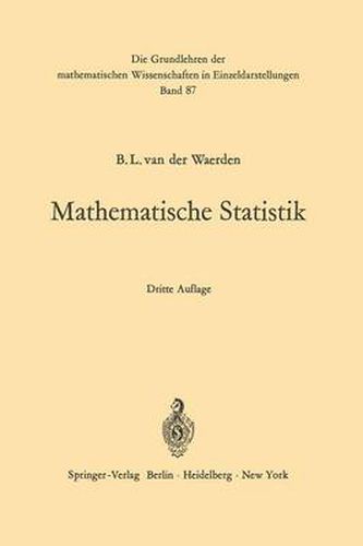 Cover image for Mathematische Statistik