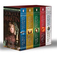 Cover image for George R. R. Martin's A Game of Thrones 5-Book Boxed Set (Song of Ice and Fire  Series): A Game of Thrones, A Clash of Kings, A Storm of Swords, A Feast for Crows, and  A Dance with Dragons