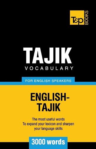 Cover image for Tajik vocabulary for English speakers - 3000 words