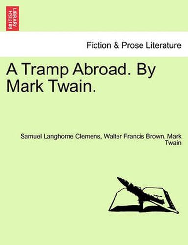 Cover image for A Tramp Abroad. By Mark Twain.