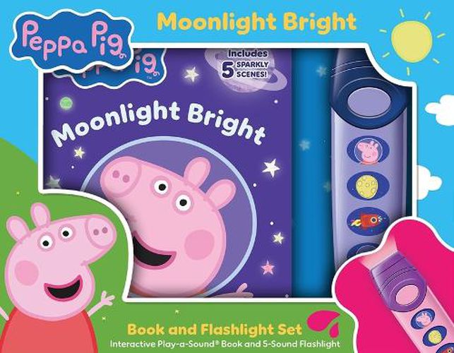 Peppa Pig: Moonlight Bright Book and 5-Sound Flashlight Set