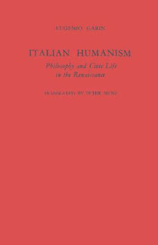 Cover image for Italian Humanism