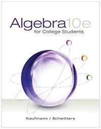 Cover image for Algebra for College Students