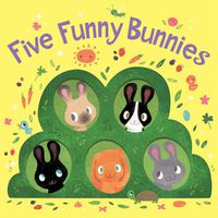 Cover image for Five Funny Bunnies (Board Book)