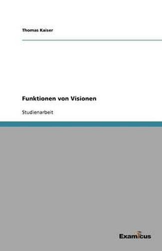 Cover image for Funktionen von Visionen