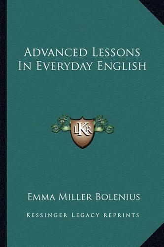 Cover image for Advanced Lessons in Everyday English
