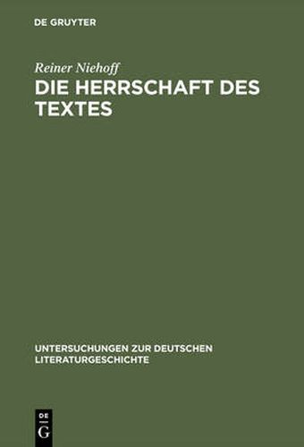 Die Herrschaft Des Textes: Zitattechnik ALS Sprachkritik in Georg Buchners Drama  Danton's Tod  Unter Berucksichtigung Der  Letzten Tage Der Menschheit  Von Karl Kraus