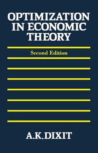 Cover image for Optimization in Economic Theory