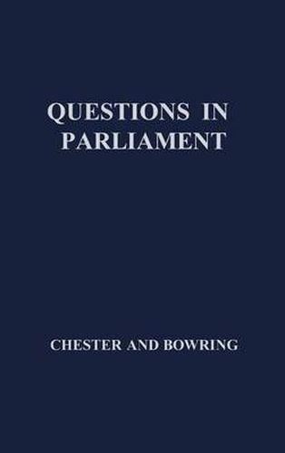 Cover image for Questions in Parliament