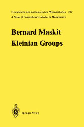 Cover image for Kleinian Groups