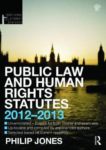 Cover image for Public Law and Human Rights Statutes