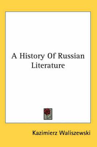 Cover image for A History of Russian Literature