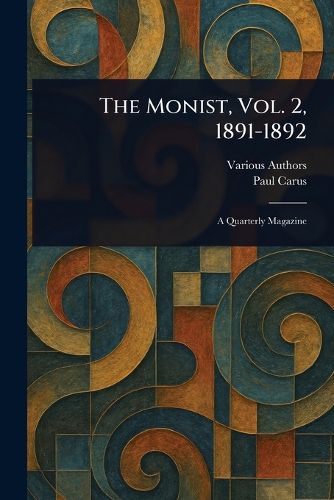 Cover image for The Monist, Vol. 2, 1891-1892