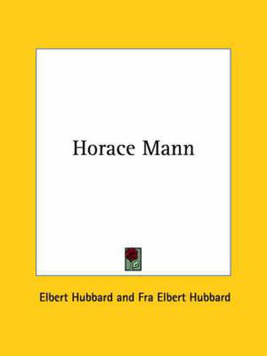 Cover image for Horace Mann